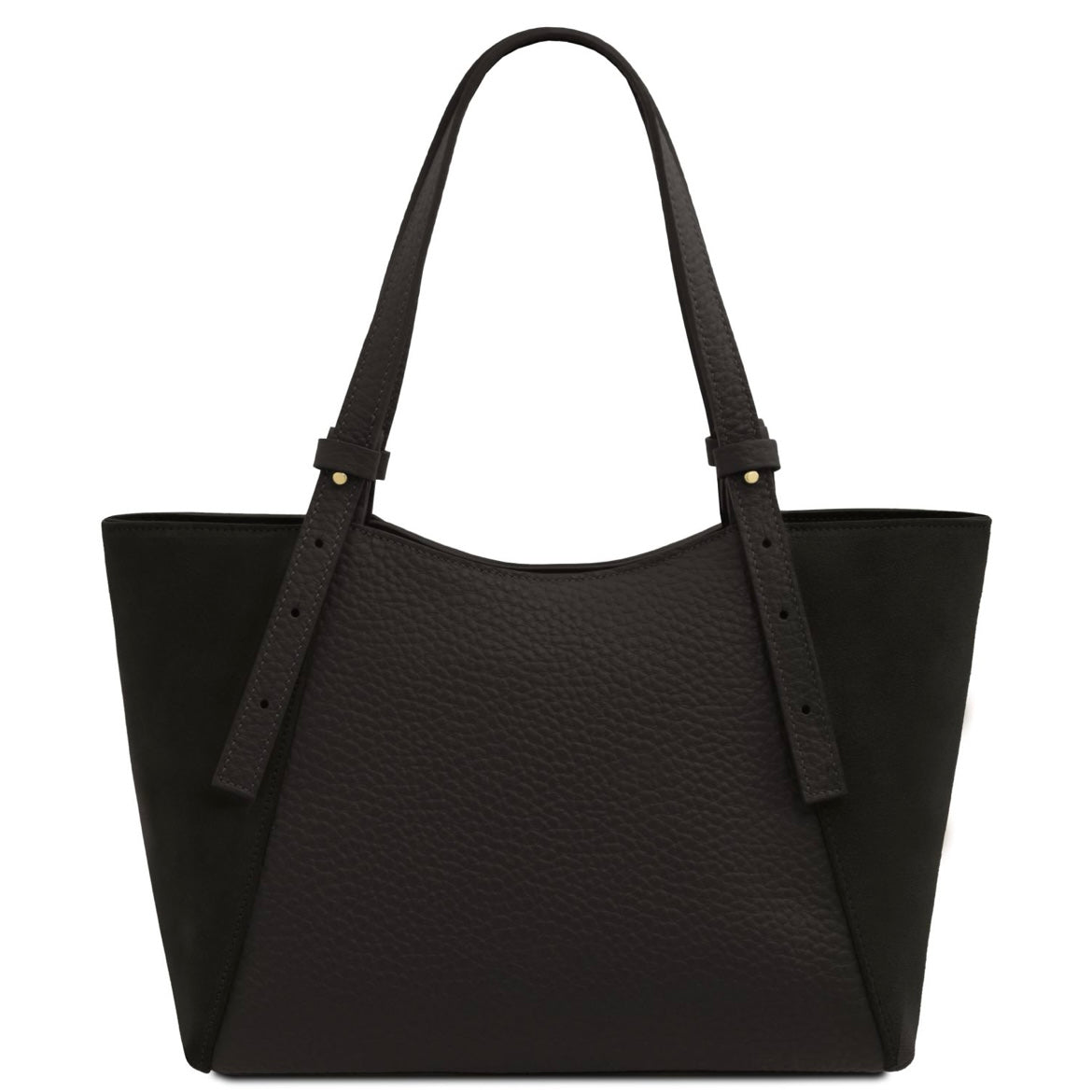 The Tropical Duchess Tuscany Leather Libra Leather Shoulder Bag LIBRA TL142508 in Black