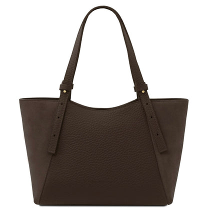 The Tropical Duchess Tuscany Leather Libra Leather Shoulder Bag LIBRA TL142508 in Dark Brown