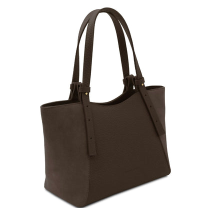 The Tropical Duchess Tuscany Leather Libra Leather Shoulder Bag LIBRA TL142508 in Dark Brown