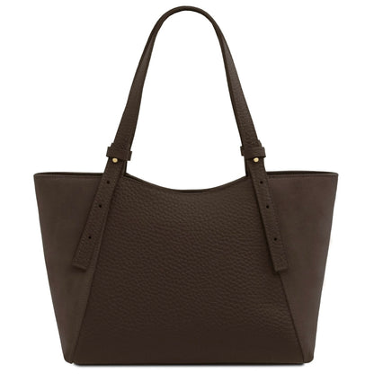 The Tropical Duchess Tuscany Leather Libra Leather Shoulder Bag LIBRA TL142508 in Dark Brown