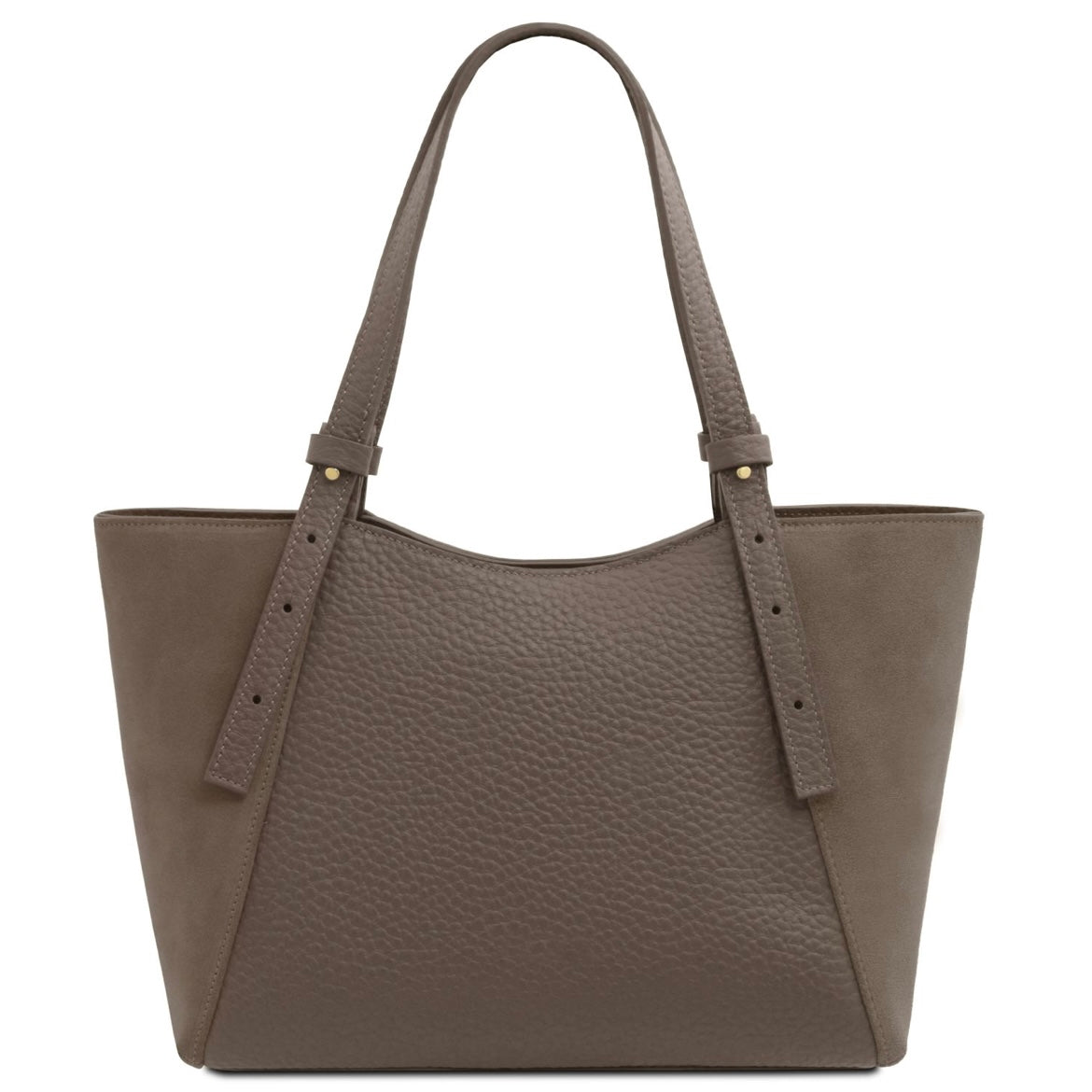 The Tropical Duchess Tuscany Leather Libra Leather Shoulder Bag LIBRA TL142508 in Dark Taupe