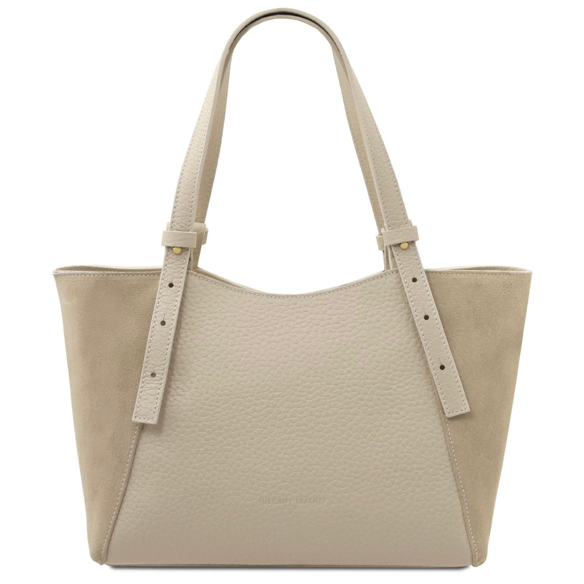 The Tropical Duchess Tuscany Leather Libra Leather Shoulder Bag LIBRA TL142508 in Beige