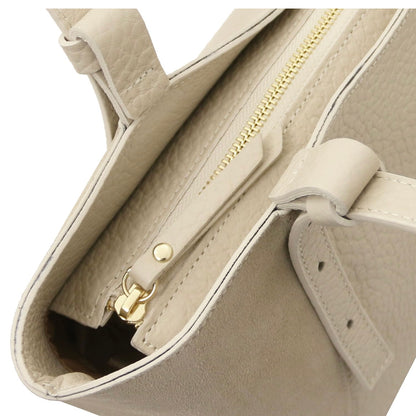 The Tropical Duchess Tuscany Leather Libra Leather Shoulder Bag LIBRA TL142508 in Beige