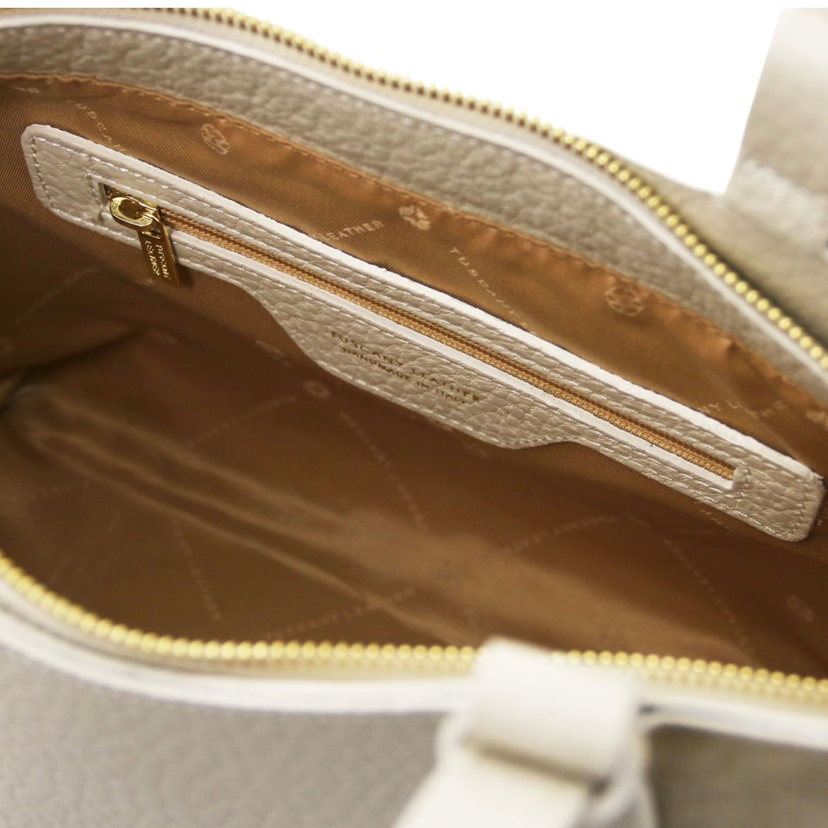 The Tropical Duchess Tuscany Leather Libra Leather Shoulder Bag LIBRA TL142508 in Beige