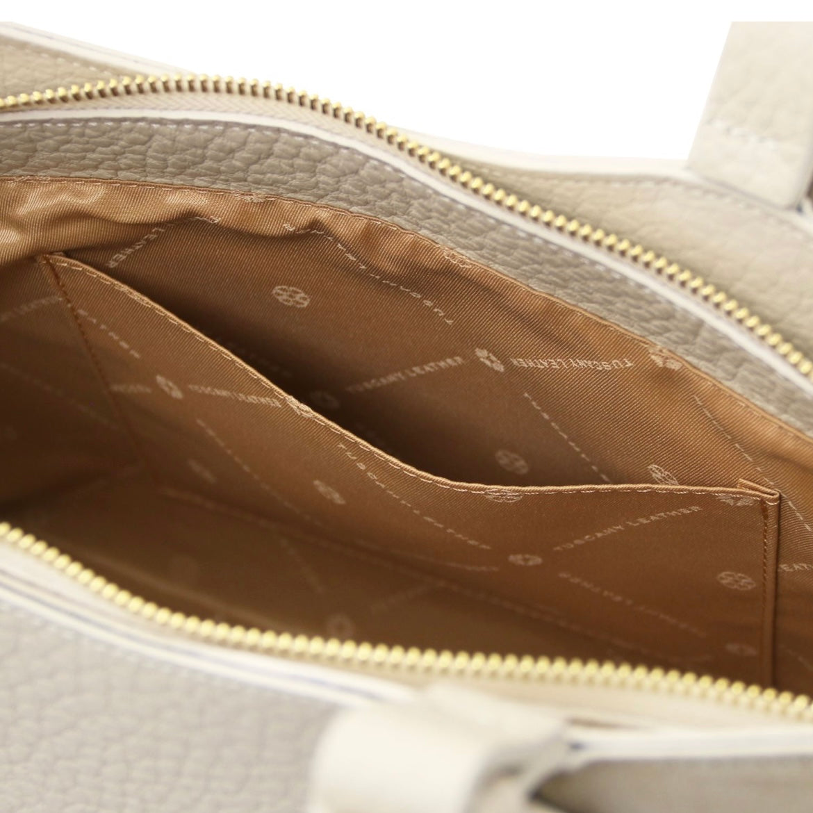 The Tropical Duchess Tuscany Leather Libra Leather Shoulder Bag LIBRA TL142508 in Beige