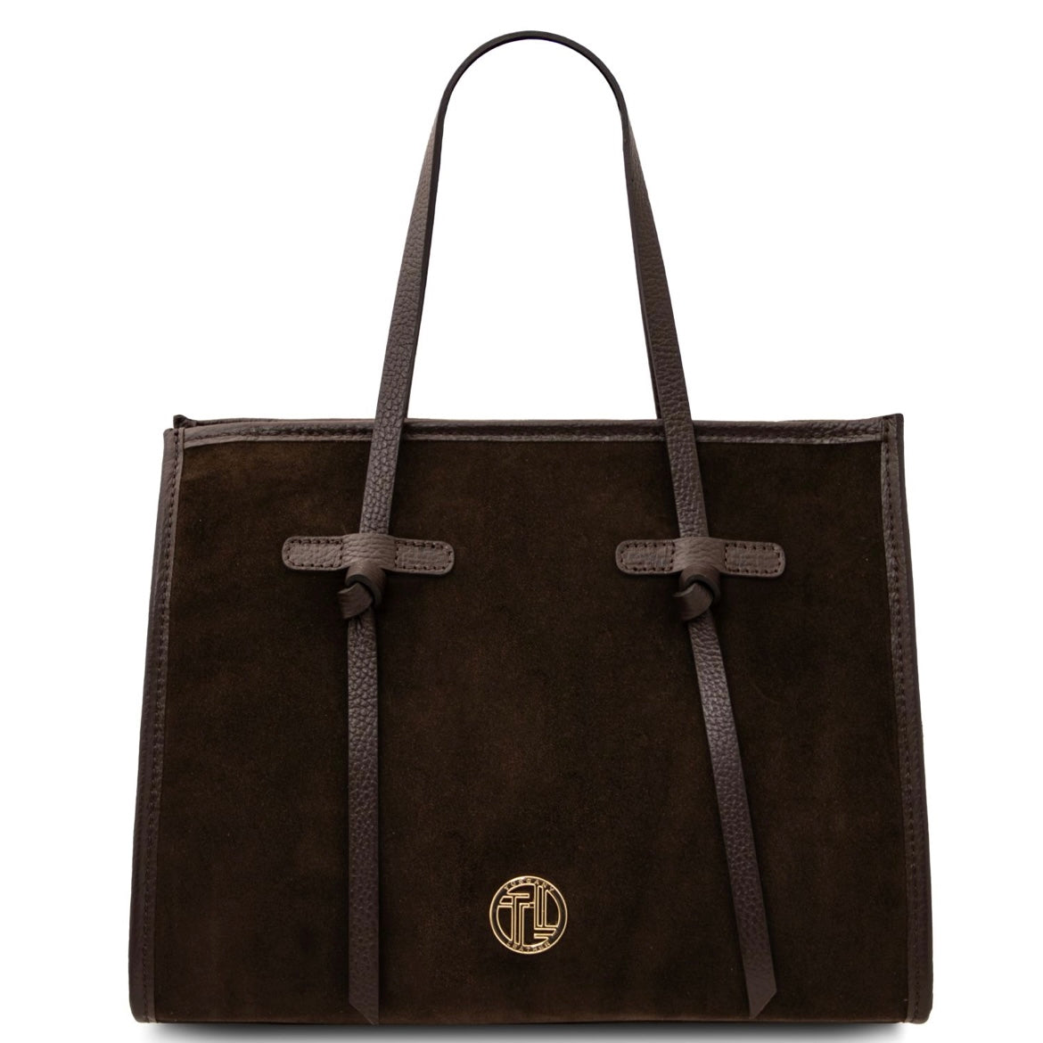 The Tropical Duchess Tuscany Leather FRAME TL142513 in Dark Brown