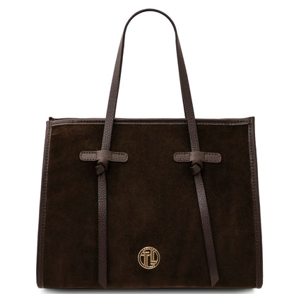 The Tropical Duchess Tuscany Leather FRAME TL142513 in Dark Brown