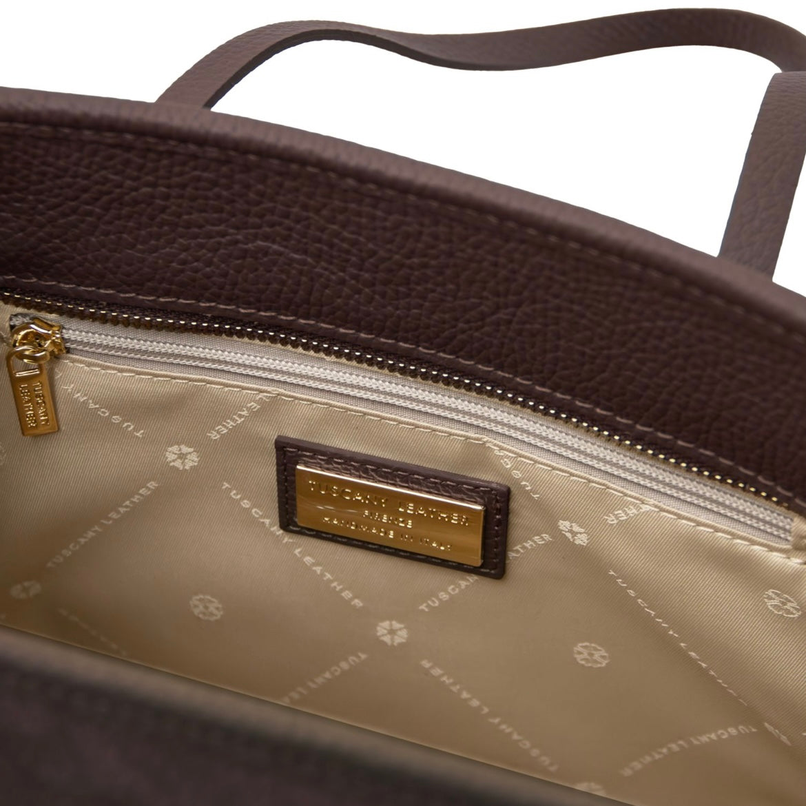 The Tropical Duchess Tuscany Leather FRAME TL142513 in Dark Brown