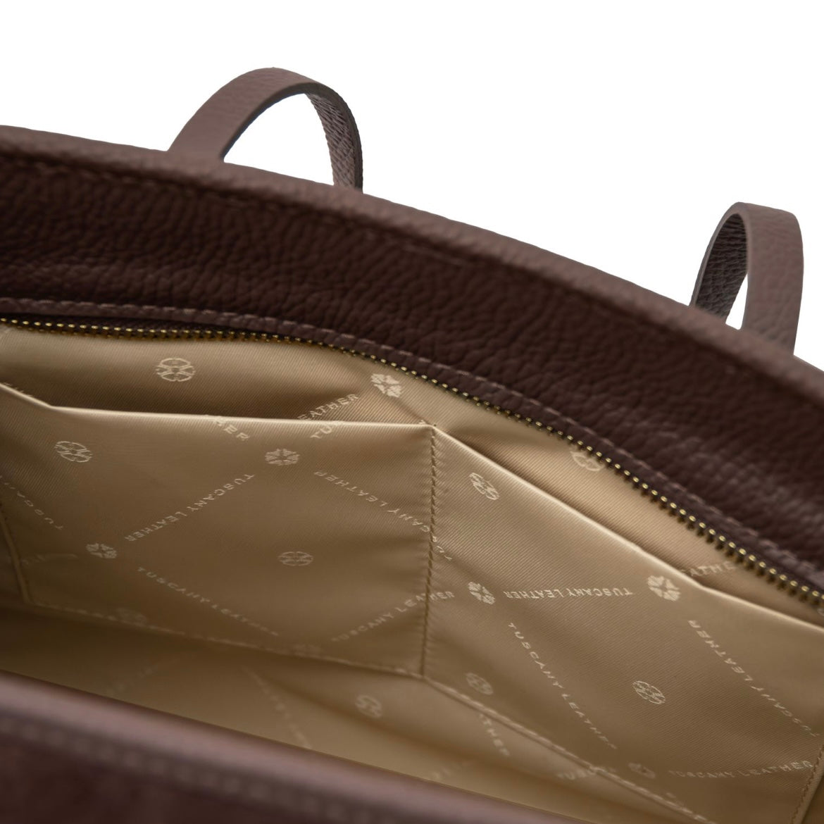 The Tropical Duchess Tuscany Leather FRAME TL142513 in Dark Brown