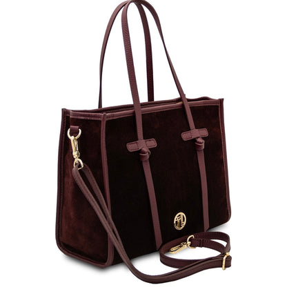 The Tropical Duchess Tuscany Leather FRAME TL142513 in Bordeaux