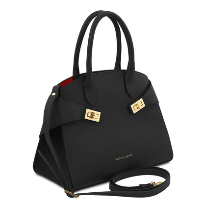 The Tropical Duchess Tuscany Leather Collection Coccola TL142421 in Black