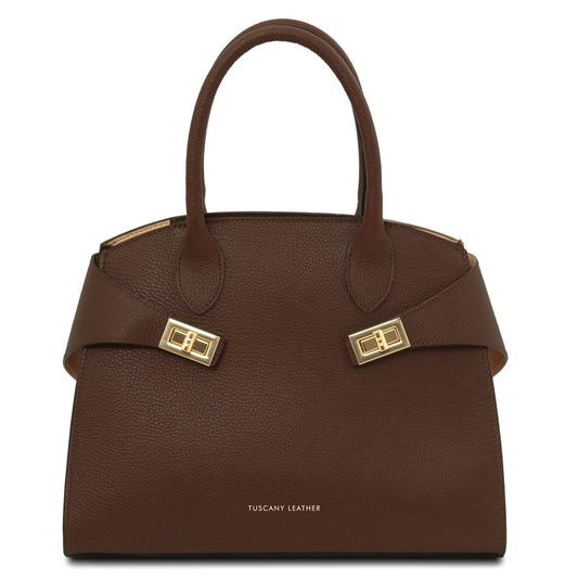 The Tropical Duchess Tuscany Leather Collection Coccola TL142421 in Coffee