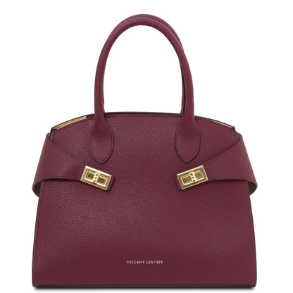 The Tropical Duchess Tuscany Leather Collection Coccola TL142421 in Bordeaux