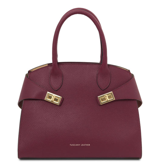 The Tropical Duchess Tuscany Leather Collection Coccola TL142421 in Bordeaux