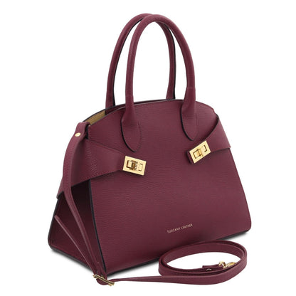 The Tropical Duchess Tuscany Leather Collection Coccola TL142421 in Bordeaux