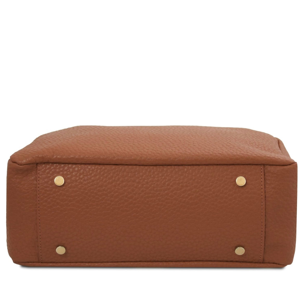 The Tropical Duchess Tuscany Leather AMY TL142385 Soft Leather Shopping bag in Cognac