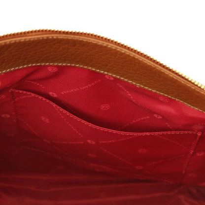 The Tropical Duchess Tuscany Leather AMY TL142385 Soft Leather Shopping bag in Cognac