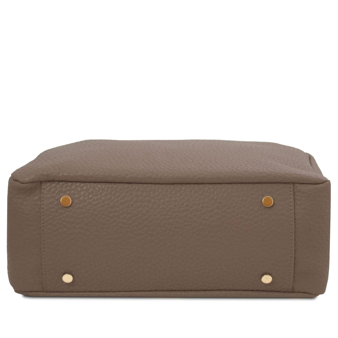 The Tropical Duchess Tuscany Leather AMY TL142385 Soft Leather Shopping bag in Dark Taupe