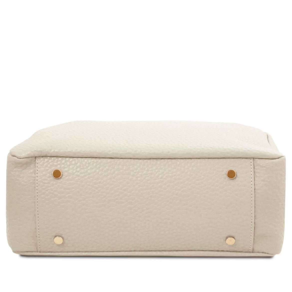 The Tropical Duchess Tuscany Leather AMY TL142385 Soft Leather Shopping bag in Beige