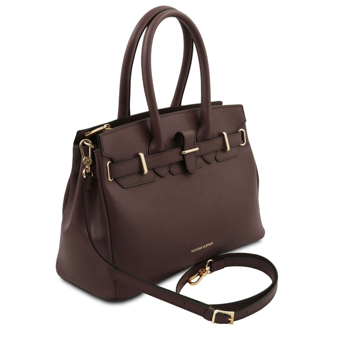 The Tropical Duchess Tuscany Leather TL BAG TL142174 Leather Handbag in Black