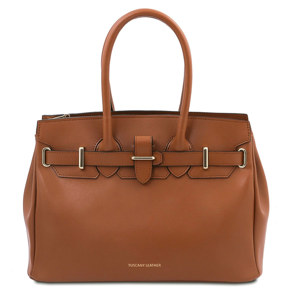The Tropical Duchess Tuscany Leather TL BAG TL142174 Leather Handbag in Cognac