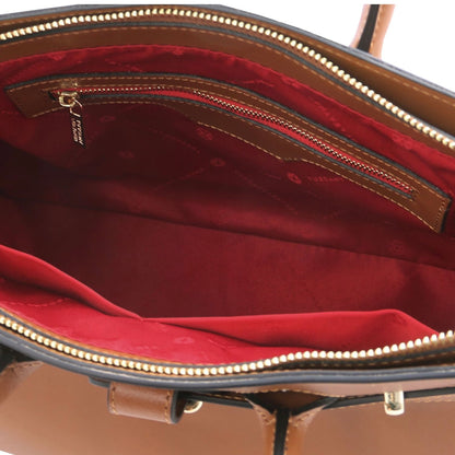 The Tropical Duchess Tuscany Leather TL BAG TL142174 Leather Handbag in Cognac