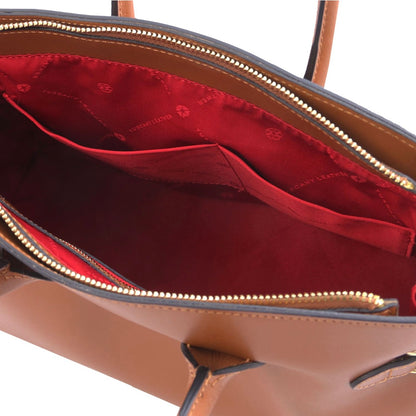 The Tropical Duchess Tuscany Leather TL BAG TL142174 Leather Handbag in Cognac