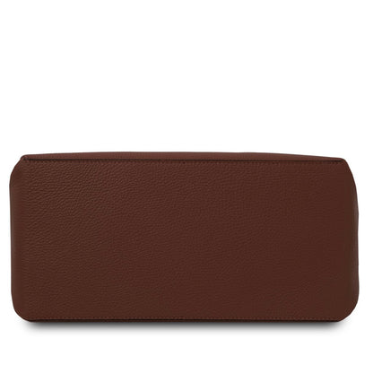 The Tropical Duchess Tuscany Leather TL142087 Soft Leather Shoulder bag in Coffee