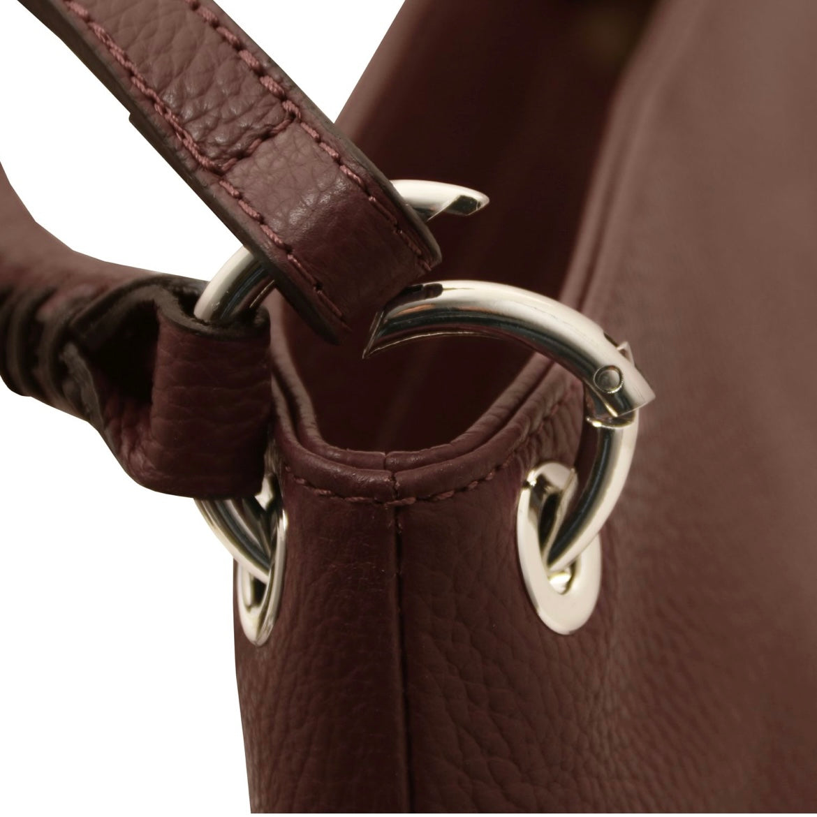 The Tropical Duchess Tuscany Leather TL142087 Soft Leather Shoulder bag in Coffee