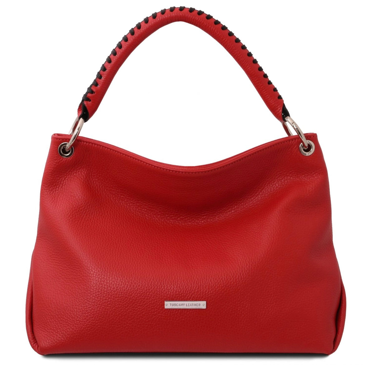 The Tropical Duchess Tuscany Leather TL142087 Soft Leather Shoulder bag in Lipstick Red