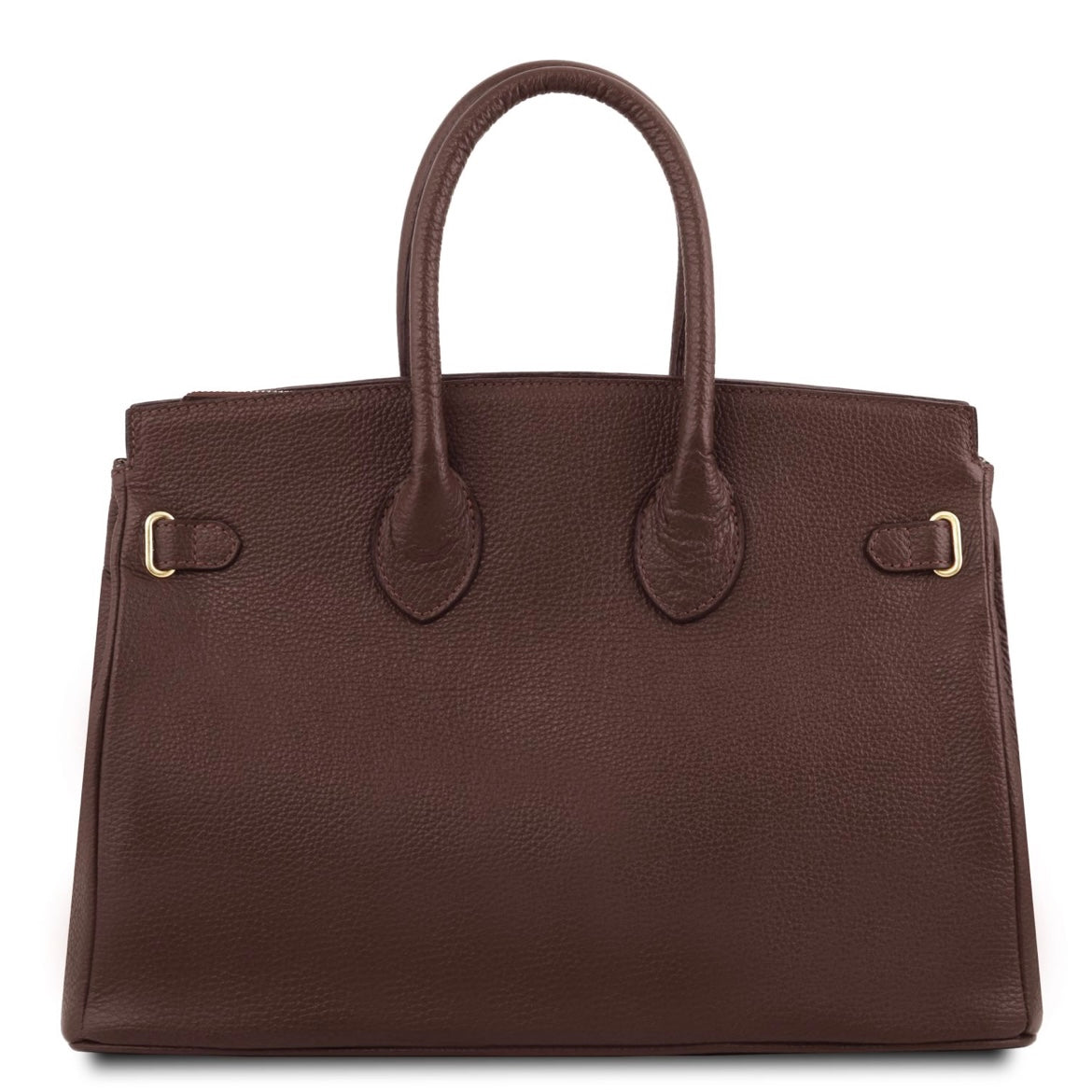 The Tropical Duchess Tuscany Leather TL Leather Handbag with Golden Hardware TL141529 in Coffee