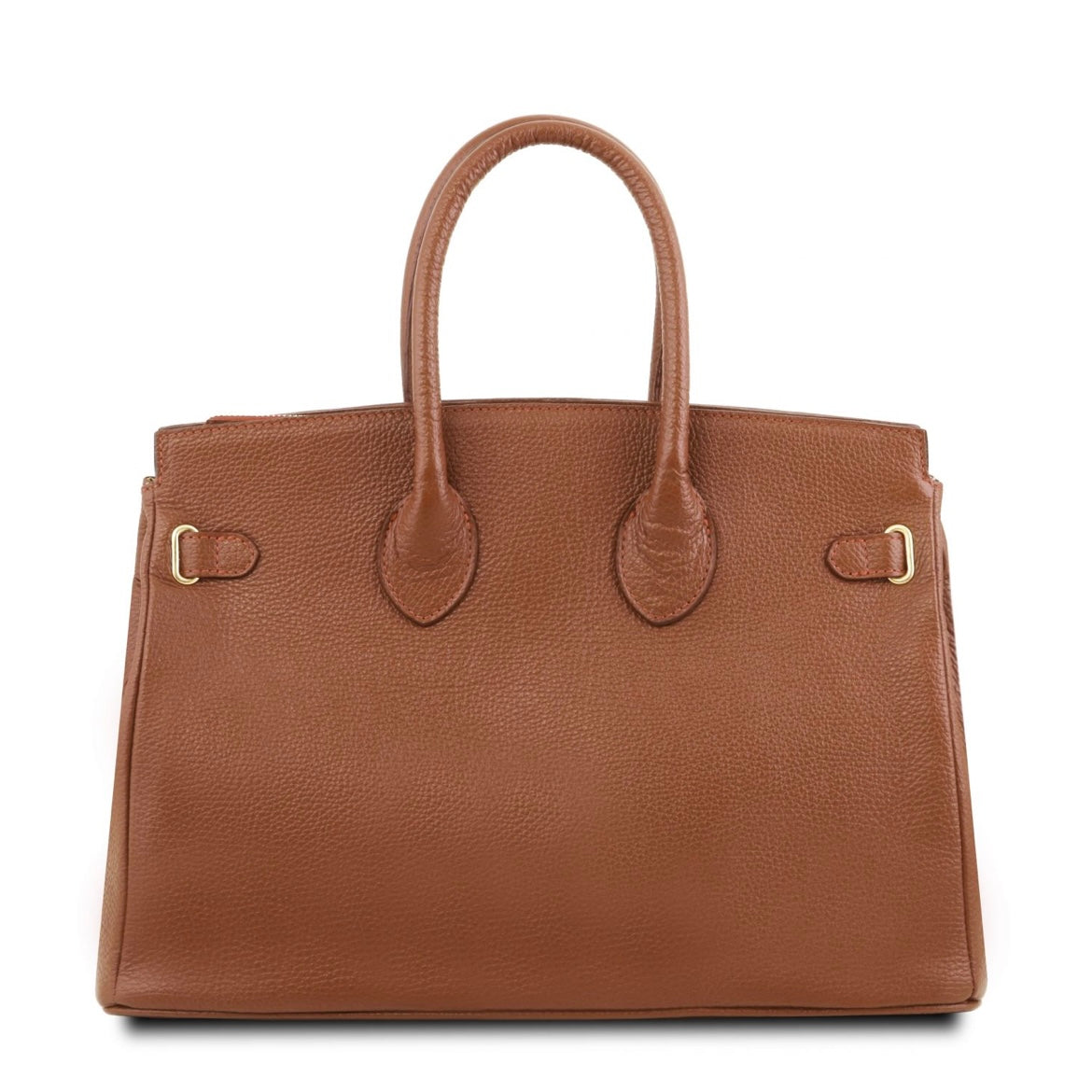 The Tropical Duchess Tuscany Leather TL Leather Handbag with Golden Hardware TL141529 in Cognac