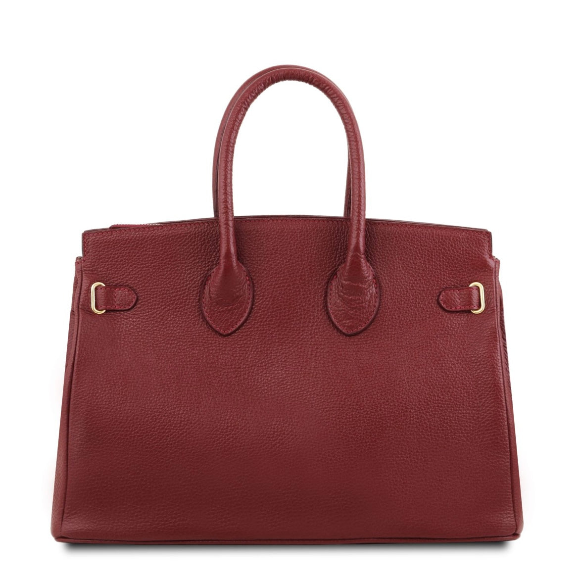 The Tropical Duchess Tuscany Leather TL Leather Handbag with Golden Hardware TL141529 in Red