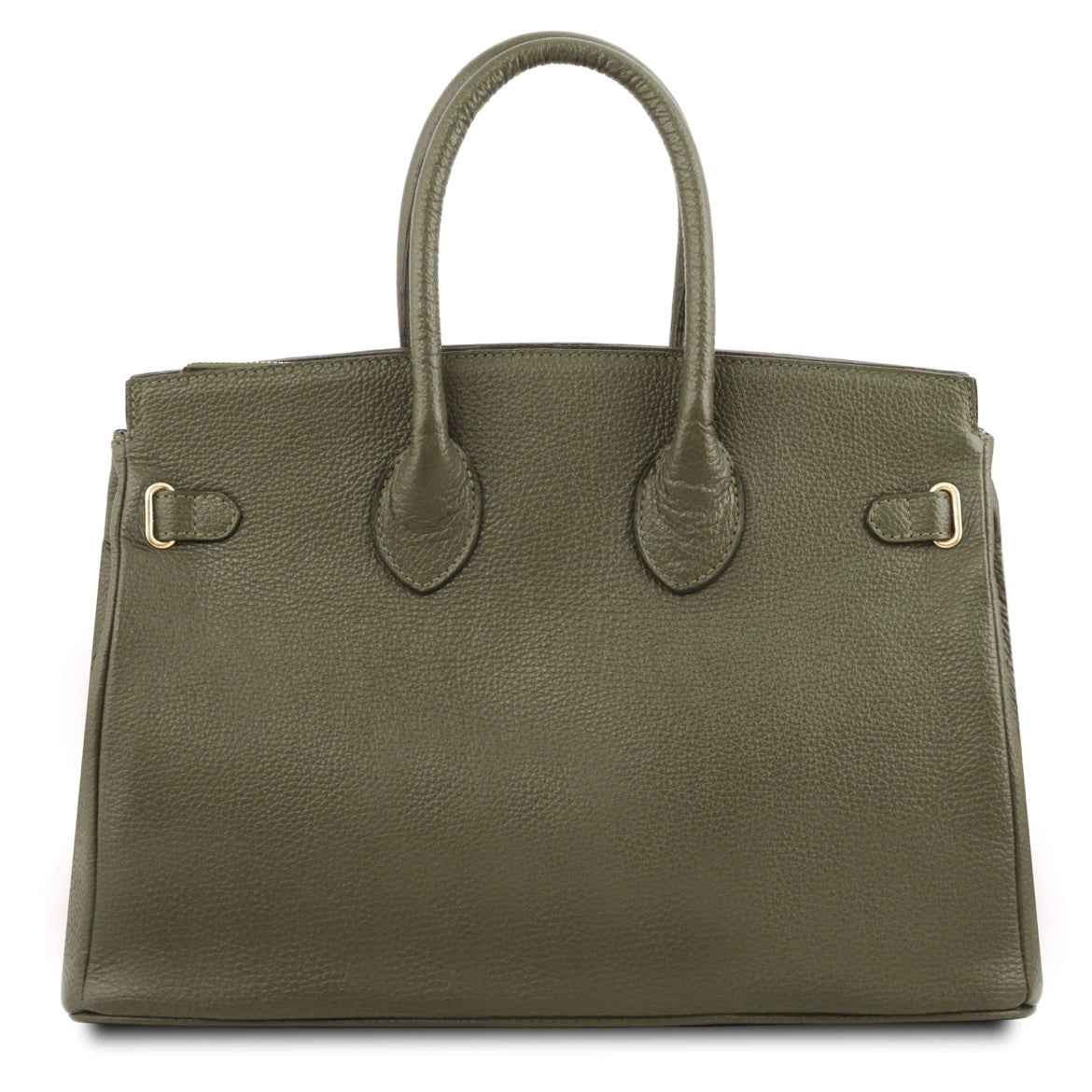 The Tropical Duchess Tuscany Leather TL Leather Handbag with Golden Hardware TL141529 in Forest Green