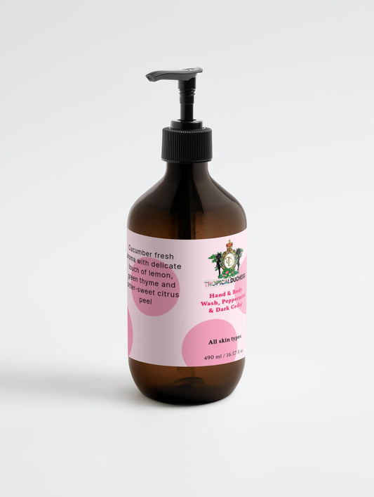 Tropical Embrace Body Wash, (Peppermint & Dark Cedar)
